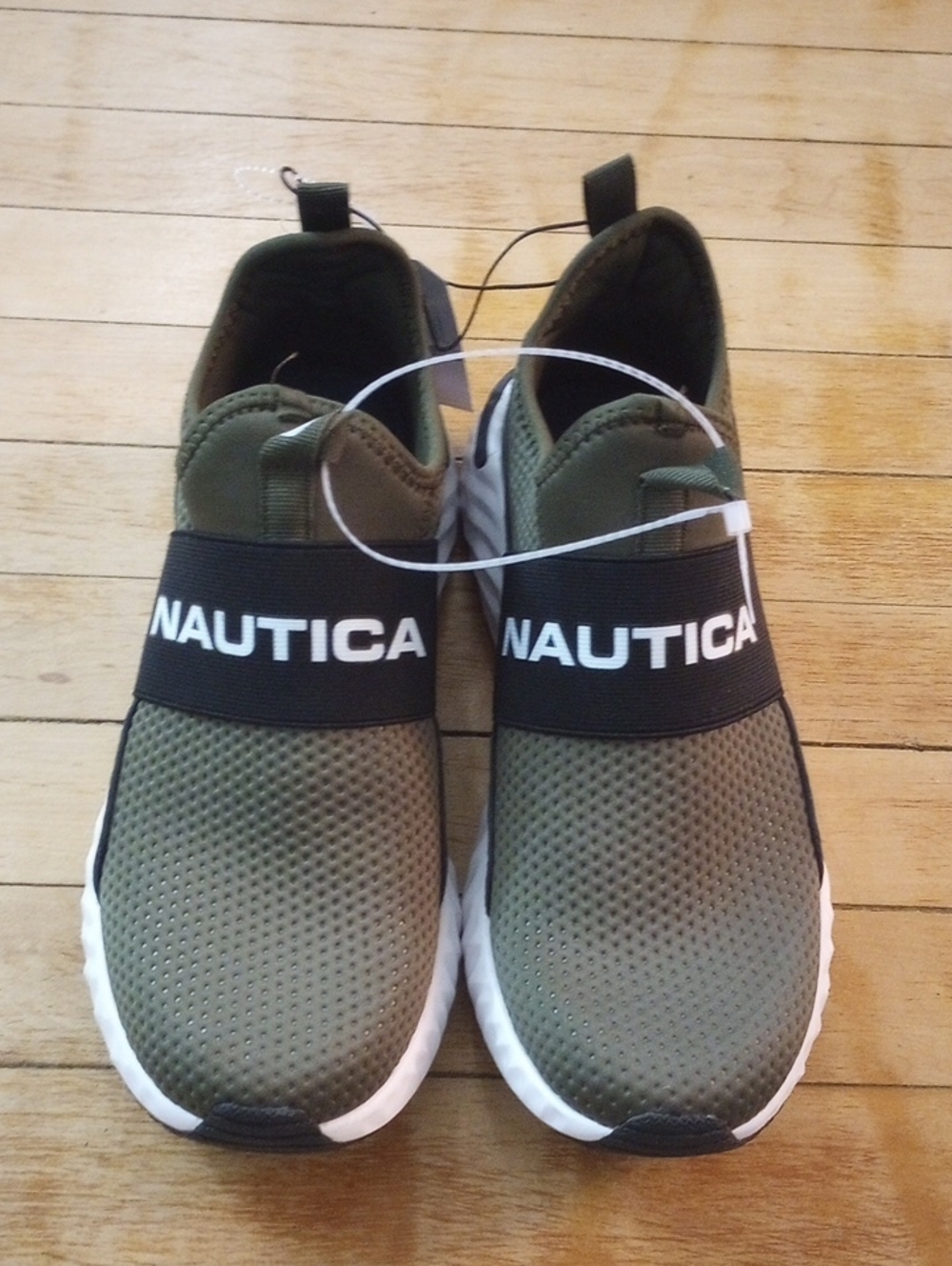 Nautica Grote Olive Green Black Slip-On Sneakers Men Size 8.5